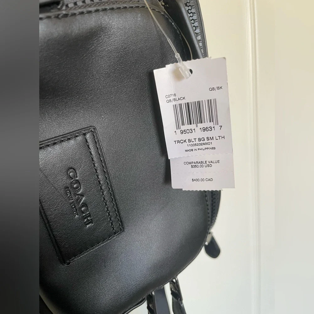 Coach Black Belt Bag with Adjustable Straps - Picture 3 of 9